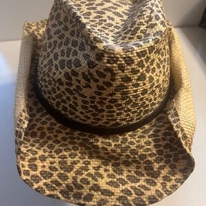 Gulf Coast Headwear cowboy hat Straw/Animal print
